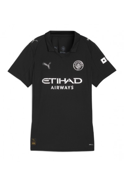 Manchester City Omar Marmoush #7 Jalkapallovaatteet Naisten Vieraspaita 2025-26 Lyhythihainen Manchester City Omar Marmoush #7 Jalkapallovaatteet Naisten Vieraspaita 2025-26 Lyhythihainen